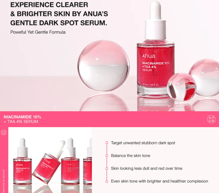 Anua - Sérum con Niacinamida 10% + TXA 4% 30ml