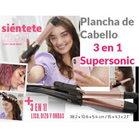 [Cyzone] Plancha de Cabello 3 en 1